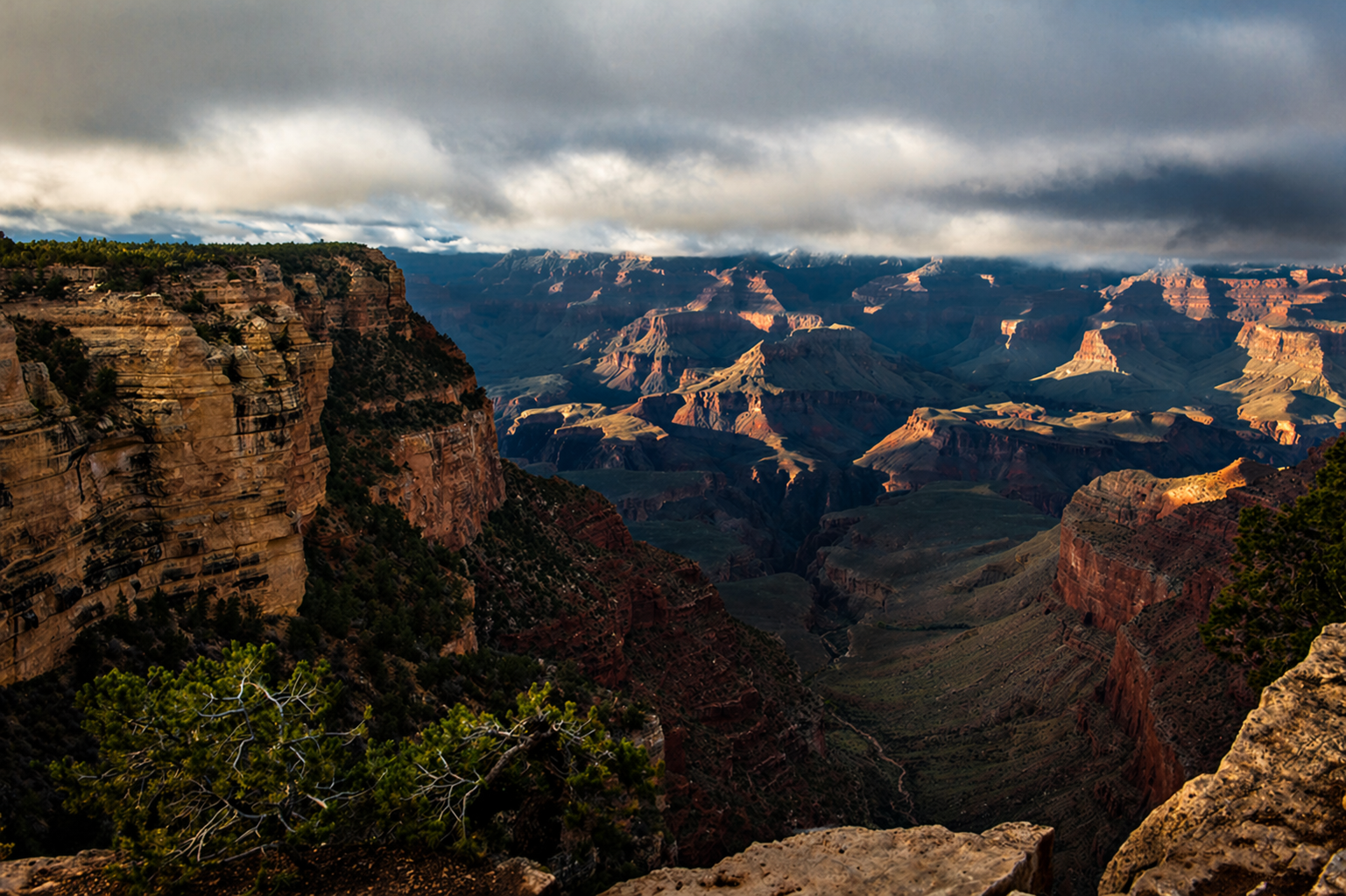 Grand Canyon panorama — Blume family cross-country journey, 2016