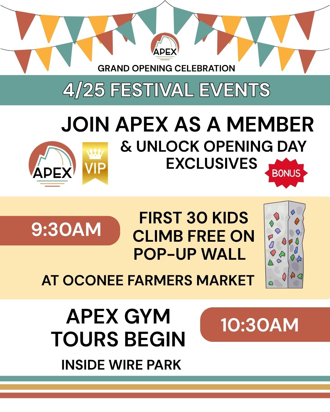 APEX Grand Opening Festival event graphic